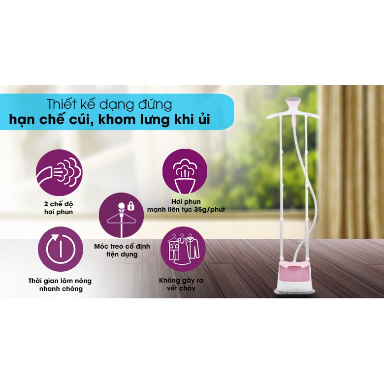 Bàn ủi hơi nước đứng Philips GC482 GC485 GC487 - Hàng chính hãng