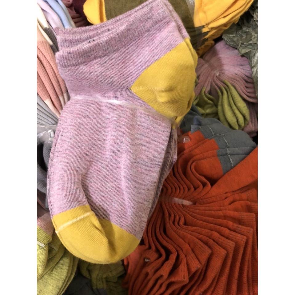 10 đôi tất nam nữ cổ ngắn Cotton