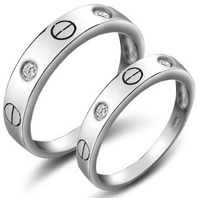Nhẫn đôi Bạc Hiểu Minh NC183