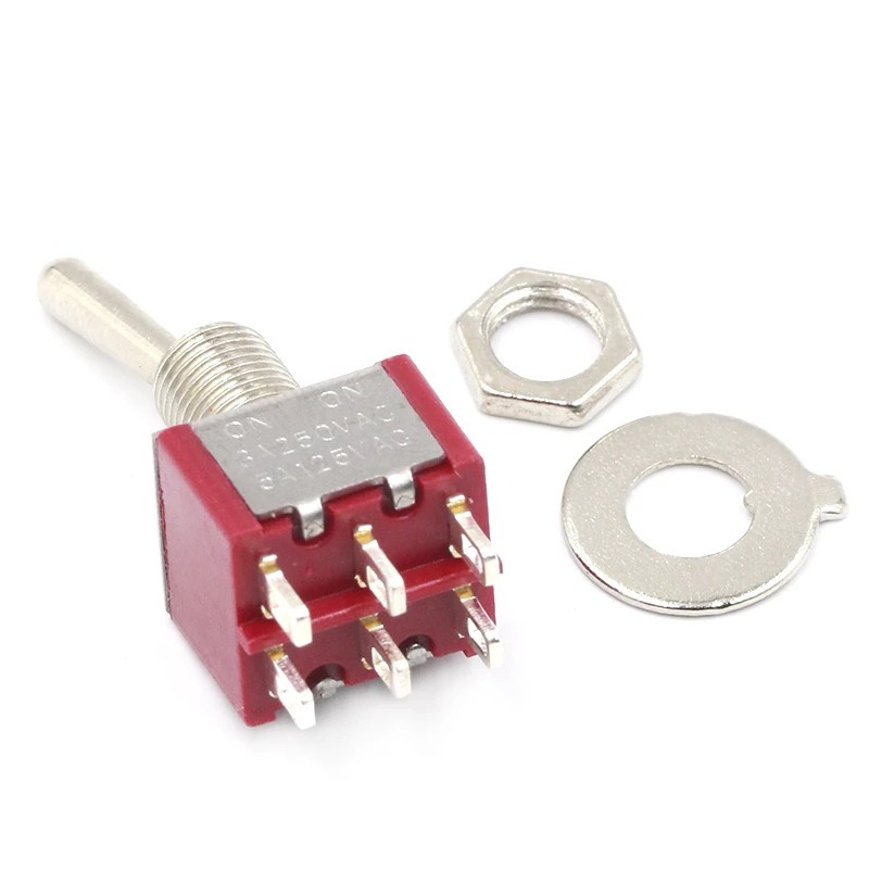 1 Công tắc chuyển đổi Mts-102 5a 6a 125v 3a 250 Ac Mini 3 6pin On-On