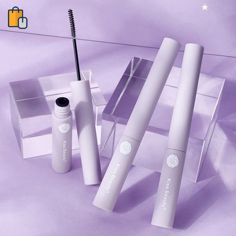 Mascara chuốt mi cong KissBeauty đầu cọ nhỏ trang điểm không nhòe chống nước chống mồ hôi