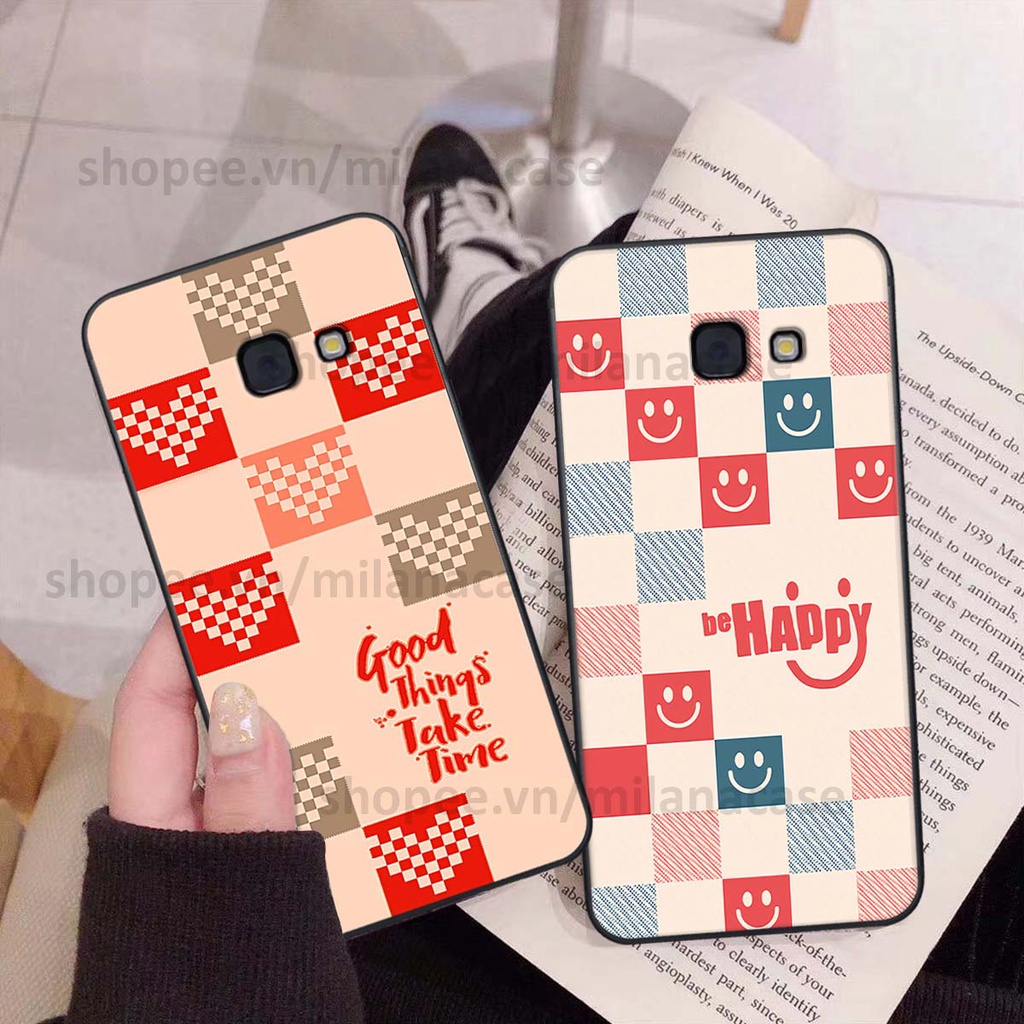 Ốp Samsung A3 2017 / A5 2017 / A7 2017 caro họa tiết nhiều màu sắc siêu đẹp thời trang cá tính