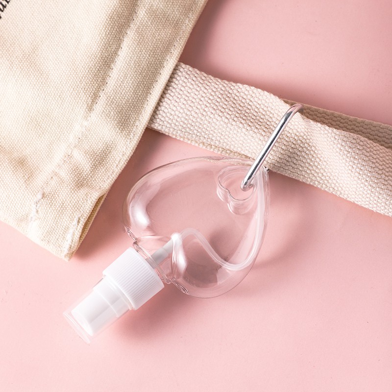 Bình xịt rỗng đựng cồn nước rửa tay 30/50ml có thể tái sử dụng kèm móc khóa mang theo tiện lợi