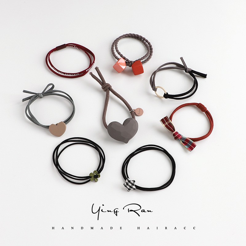 Dây Buộc Tóc Bằng Da Phong Cách Hàn Quốc Cho Nữ