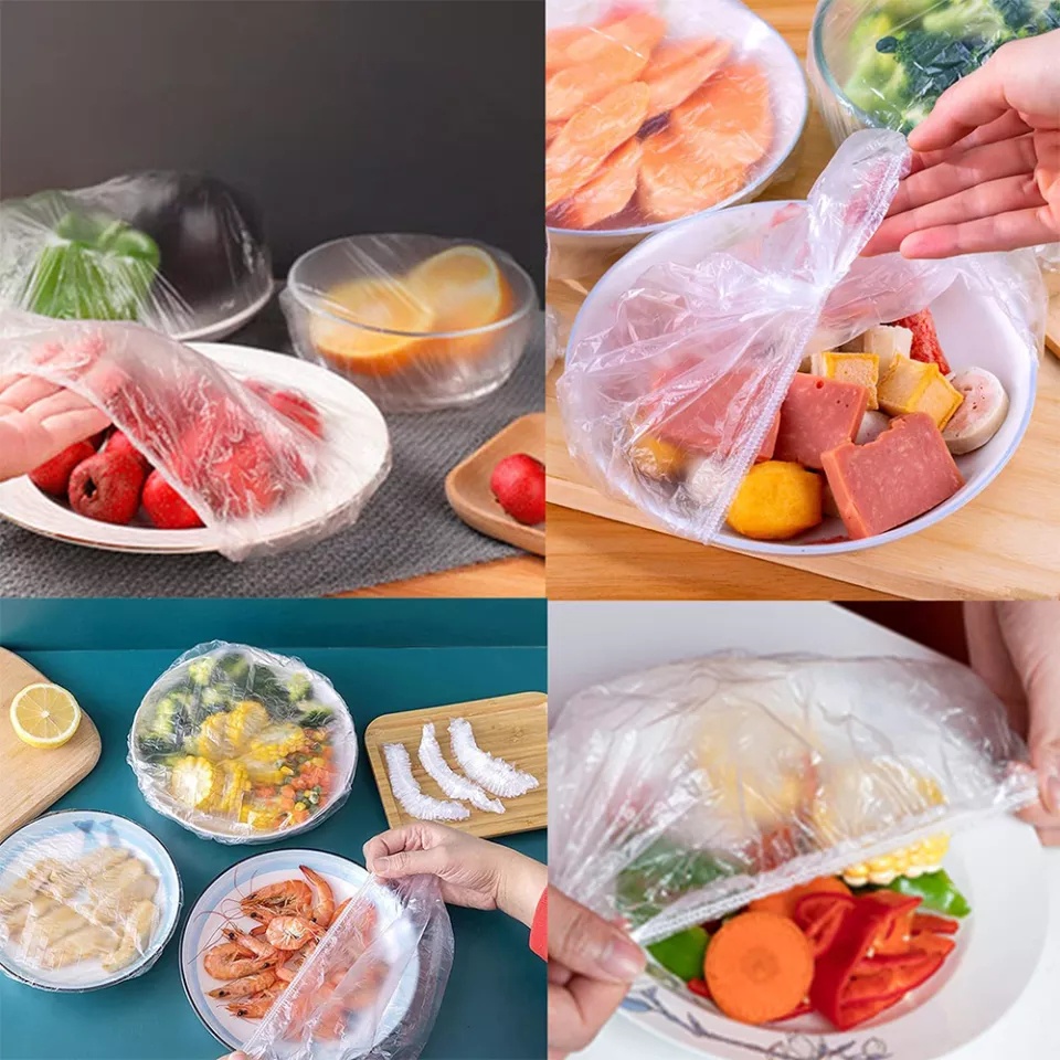 Màng Bọc Thực Phẩm Gấu Co Giãn Siêu Dai, Túi bọc thực phẩm Có Chun Hình Túi Gấu An Toàn Vệ Sinh