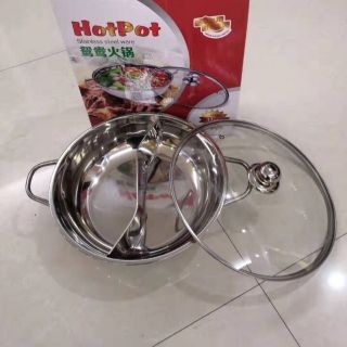 NỒI LẨU 2 NGĂN HOTPOT CHẤT LIỆU INOX