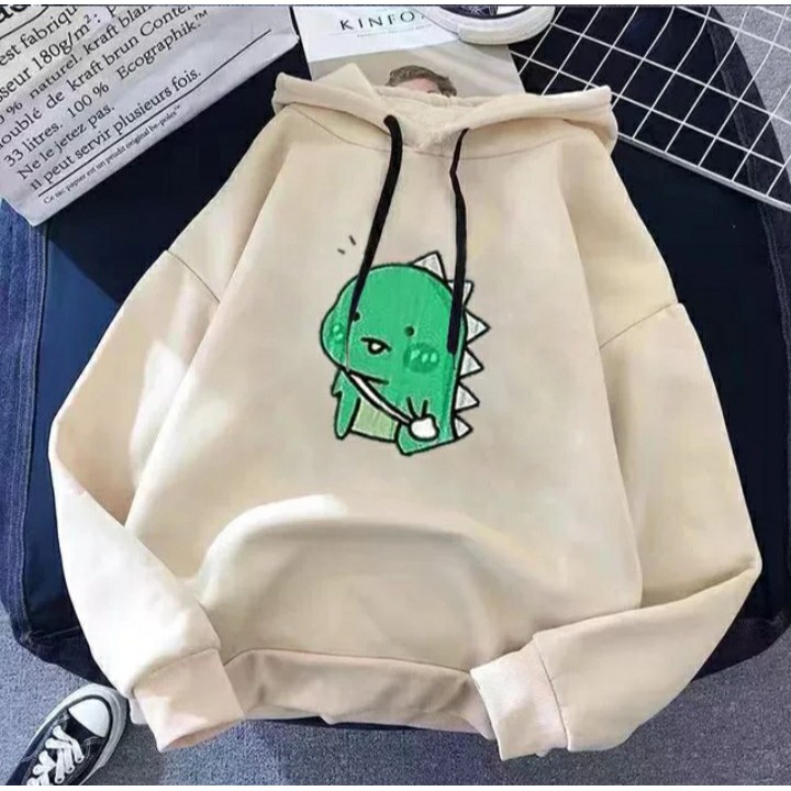 Áo hoodie khủng long các hình chất nỉ bông dày siêu ấm 60