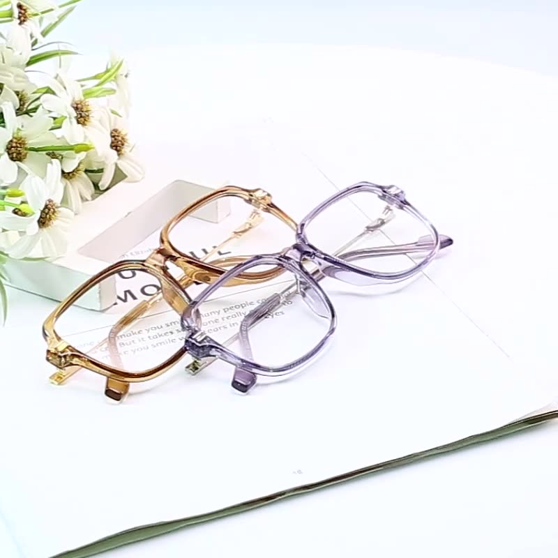 Kính mắt gọng hợp kim KATELUO 1819 TR90 phong cách retro thời trang cho nam nữ
