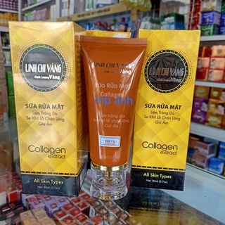 sữa rửa mặt linh chi vàng 80ml [ chính hãng CTY ]