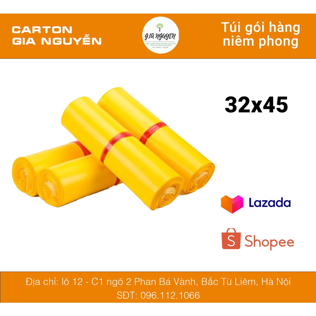 Túi gói hàng niêm phong 32x45 dùng gói hàng, bọc hộp nắp gài gửi hàng