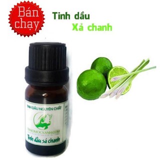Tinh dầu Sả Chanh Đuổi Muỗi Nguyên Chất 10ml Thảo Mộc Xanh