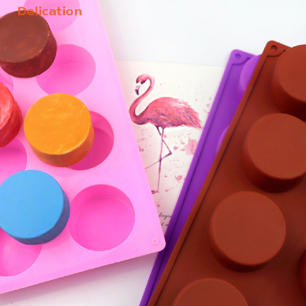 Khuôn Silicone 8 Lỗ Làm Bánh / Chocolate / Pudding DIY