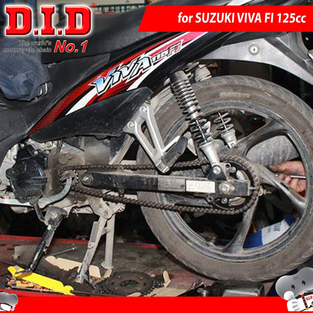 Nhông sên dĩa DID SUZUKI VIVA FI – Sên đen 10ly DID HDS