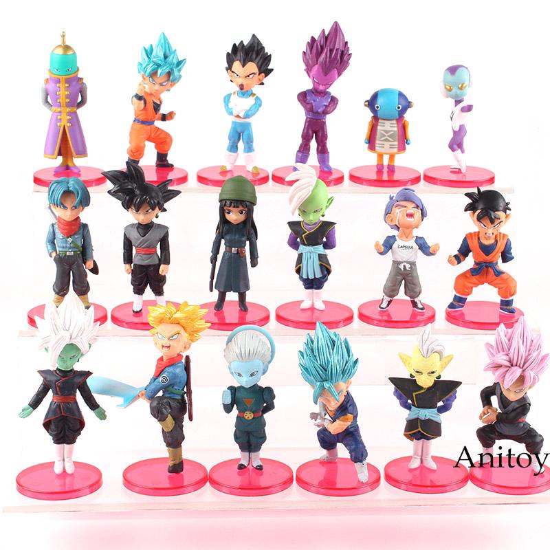 Set 18 mô hình đồ chơi nhân vật son goku trong phim hoạt hình Dragon Ball