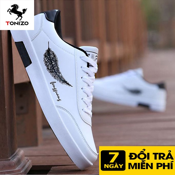 Giày nam sneaker giá tốt Tonizo G3M đế cao 3cm.da thật,lót êm thoáng khí