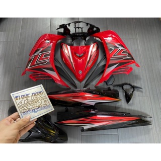 Áo Exciter 135 đỏ đen tem candy