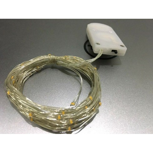 Dây Đèn Led 5m 50 bóng đèn Đom Đóm Chipsbling Fairy Lights vàng