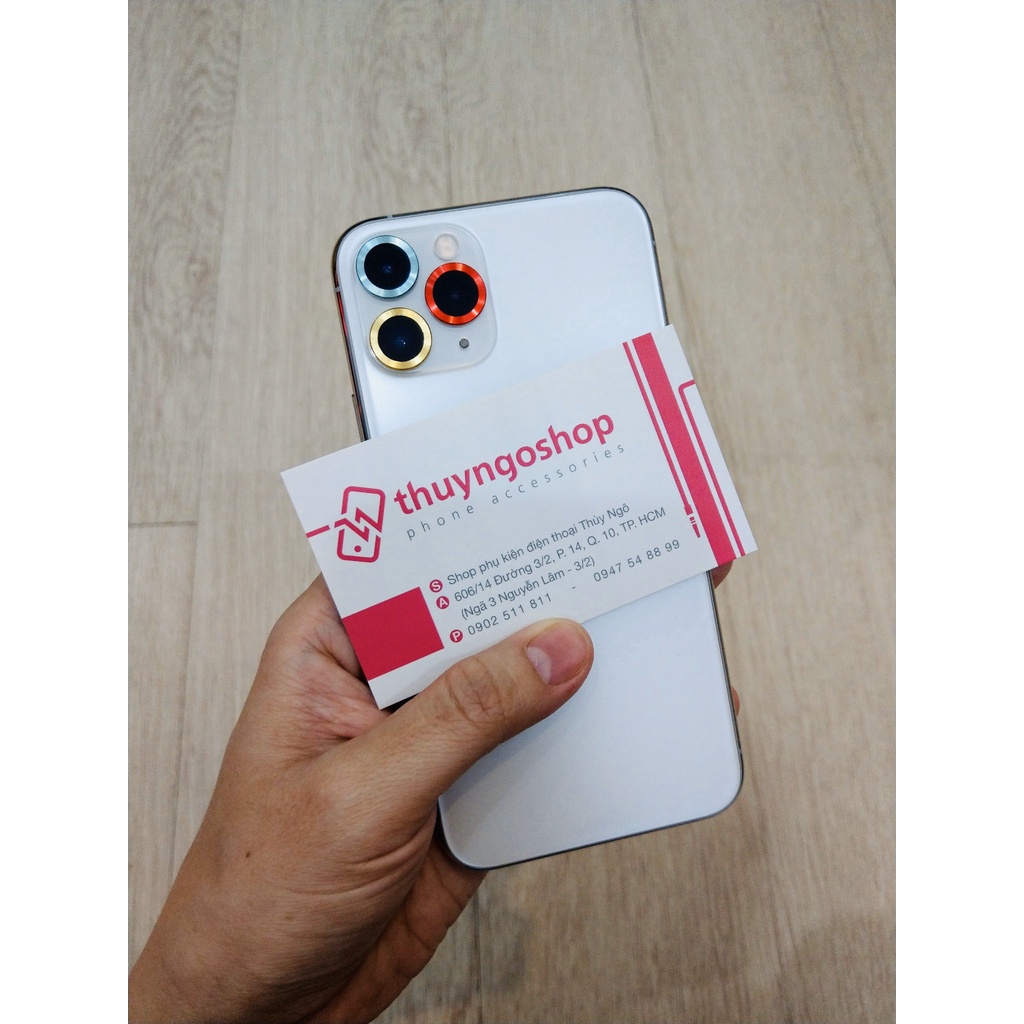 Viền nhôm camera siêu mỏng iphone 11 / iphone 11 pro / iphone 11 pro max