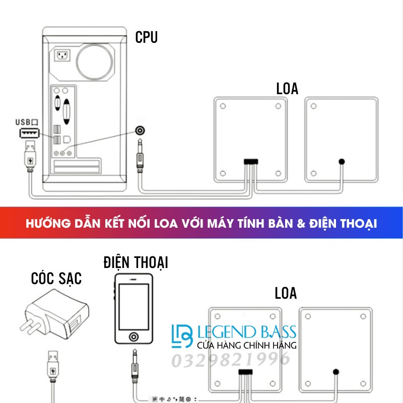 Loa Máy Tính Laptop Vi Tính Mini Giá Rẻ Âm Thanh Chất Lượng Cao, Bass Cực Đã Sử Dụng Jack 3.5mm