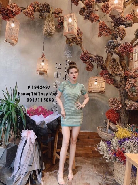 Váy len xanh body | BigBuy360 - bigbuy360.vn