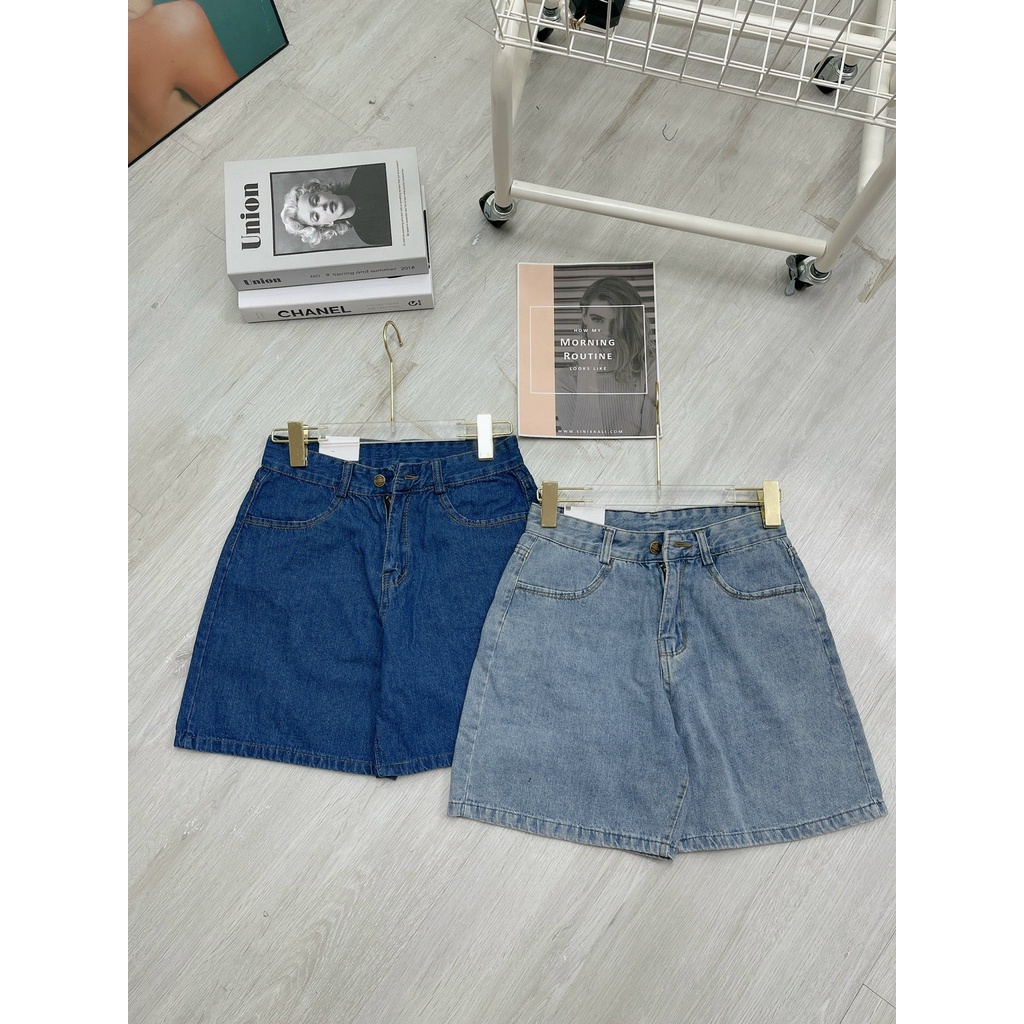 Quần đùi jean basic cực xinhh năng động, dễ phối đồ - Hàng có sẵn - Xưởng may Lộc Vân - V43