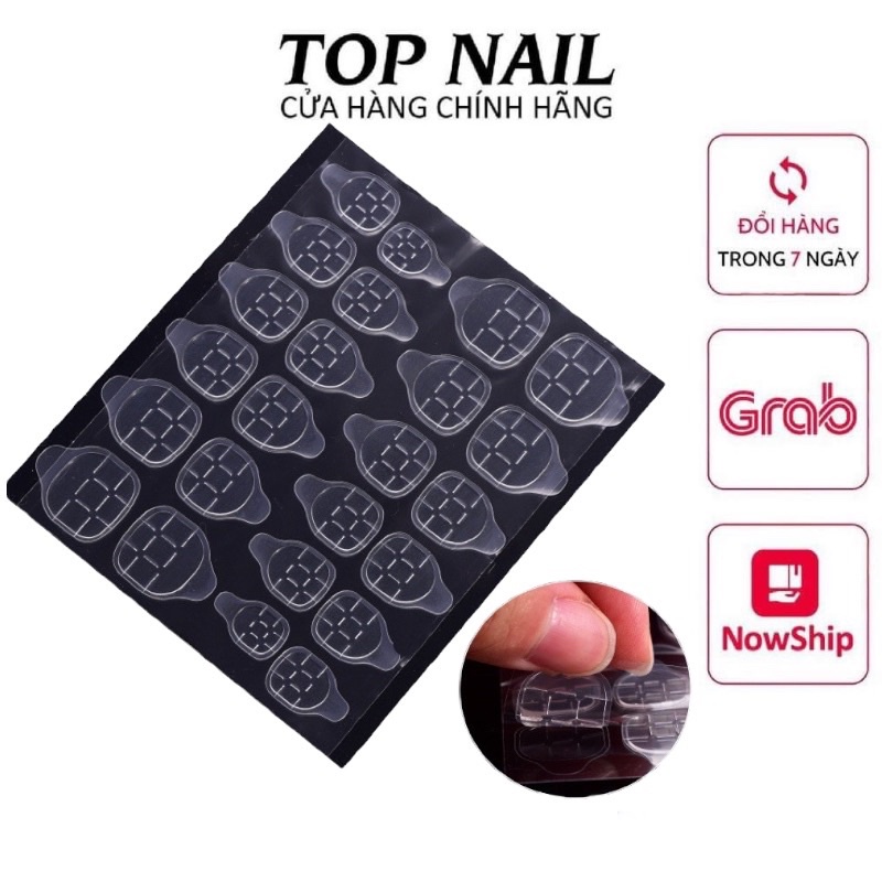 Tấm 24 miếng silicone dán nailbox tiện lợi