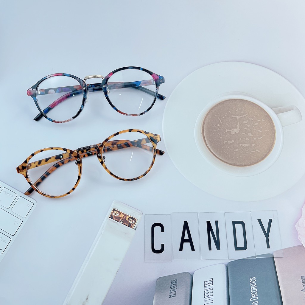 Gọng kính cận tròn nhựa dẻo 066 - Tiệm kính Candy