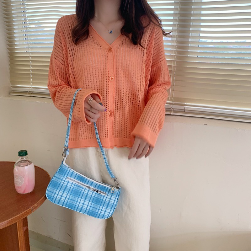 Áo Khoác Cardigan Dệt Kim Tay Dài Cổ Chữ V Dáng Rộng Thời Trang Cao Cấp