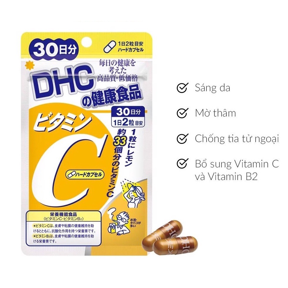 Combo trắng da cao cấp 150 viên L-Glutathione GH+ - Vitamin C DHC - L-cystine USA dùng trong 1 tháng