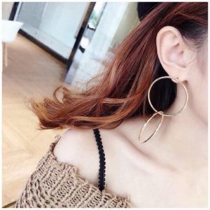 Bông Tai 2 Khoen Tròn