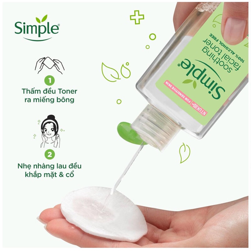Nước Hoa Hồng Simple Làm Dịu & Cân Bằng Độ Ẩm Da 200ml | BigBuy360 - bigbuy360.vn