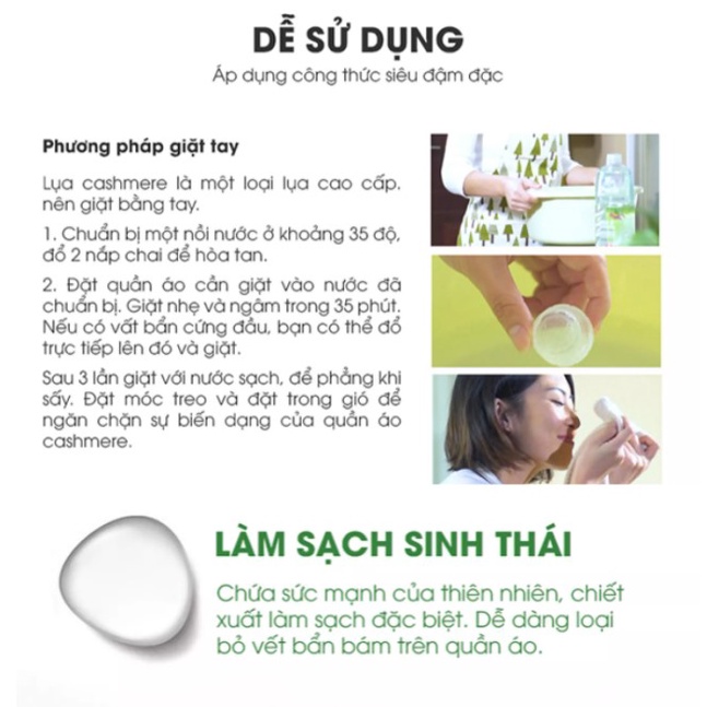 Nước Giặt/Nước Xả Vải Cao Cấp Đậm Đặc Gốc Thực Vật Earth Choice Chai 1L - Nhập Khẩu Australia