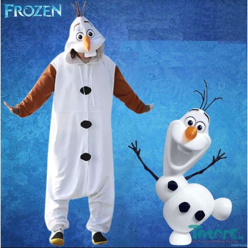 Bộ đồ liền thân Olaf (Frozen Nữ hoàng băng giá) | Shopee Việt Nam