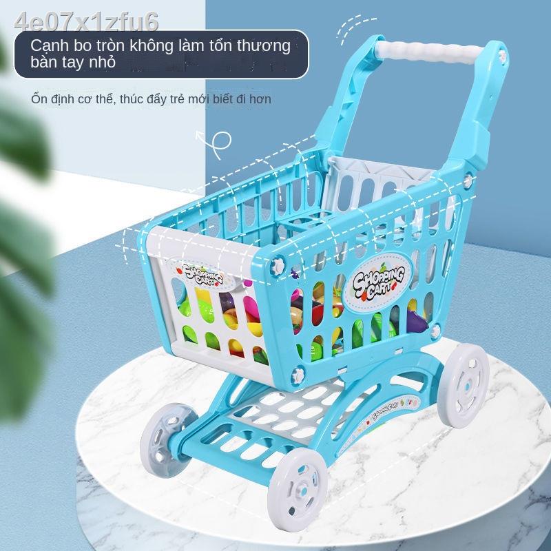 ✺❁Xe đẩy hàng trẻ em siêu thị, hàng, nhà chơi, đồ chơi cho bé trai và gái, rau củ quả, 3 khúc nhạc size lớn 5