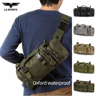 Image of Waterproof Molle Multifunction Hand Shoulder Tactical Backpack 3P/6 Colors Outdoor Military Waist Bag Hiking Travel Sport Pouch