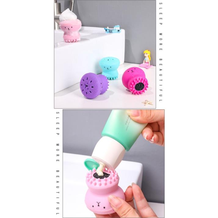 Bàn Chải Rửa Mặt Hai Đầu Hình Bạch Tuộc Xinh Xắn