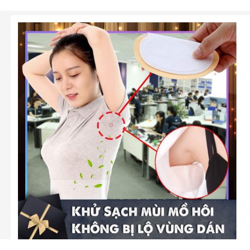 Miếng dán thấm mồ hôi nách ,khử mùi .diệt khuẩn