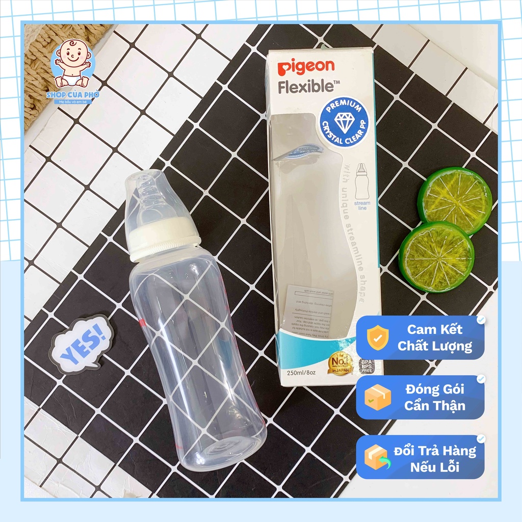 Bình sữa pigeon, bình sữa cho bé Pigeon PP/ PP Plus