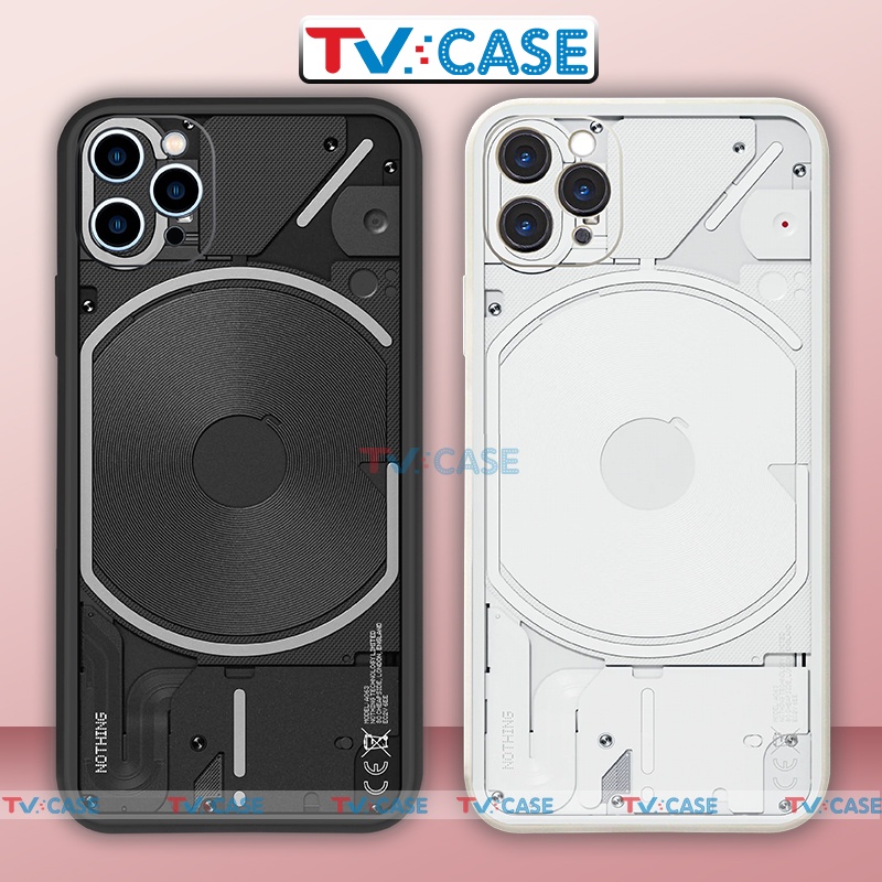 Ốp lưng điện thoại iPhone cạnh viền vuông silicon dẻo ip 6/6s/7/8/X/XS/XR/11/12/13/14 Pro Plus Max lộ mạch nothing phone