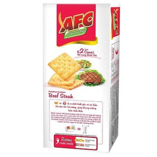 Bánh afc vị bò bít tết 200g gồm 8 túi nhỏ