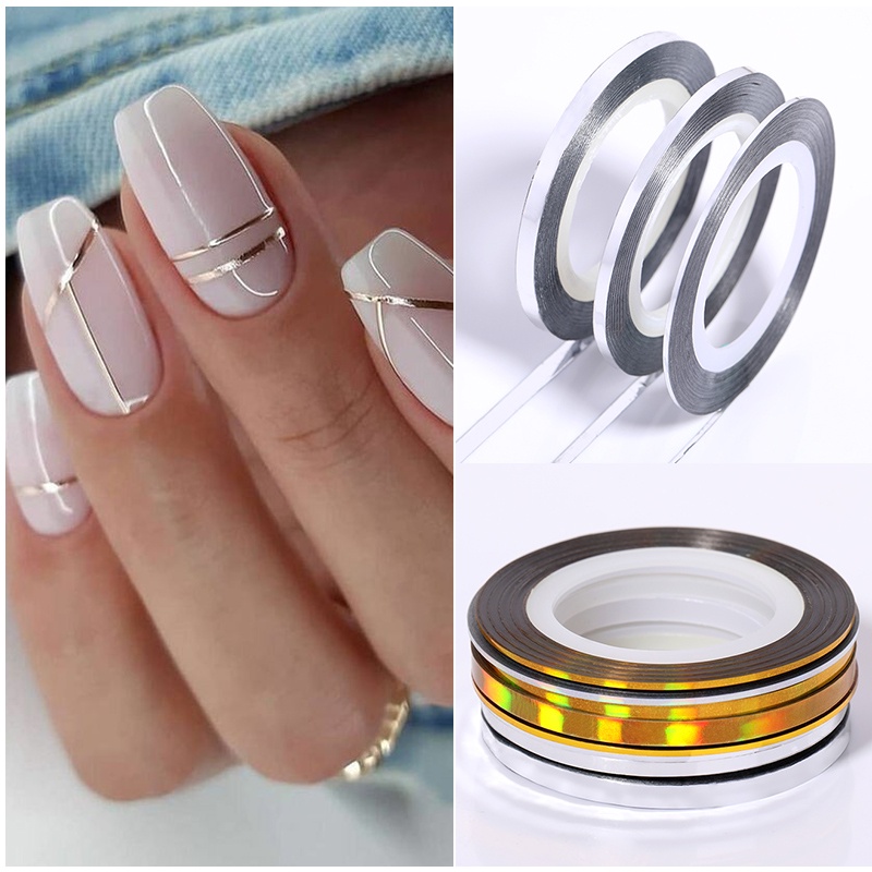 Cuộn băng keo UR SUGAR dán trang trí móng nghệ thuật cao cấp 1mm