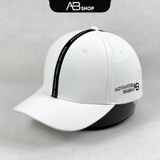 Mũ Lưỡi Trai Advanced Basic AB Line Trắng và Đen Self Design