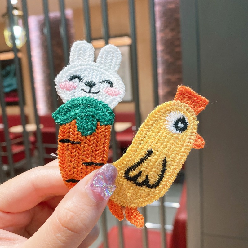 Kẹp Tóc Len Dễ Thương Cho Bé Gái