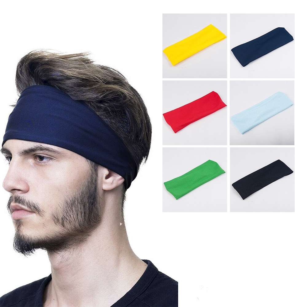 Băng đô thể thao nam co giãn thấm hút mồ hôi