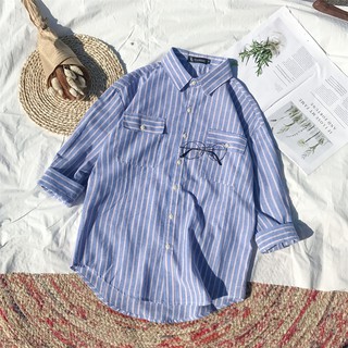 [Yeah1Shop]- Áo sơ mi sọc trơn nhỏ (M, L, XL)