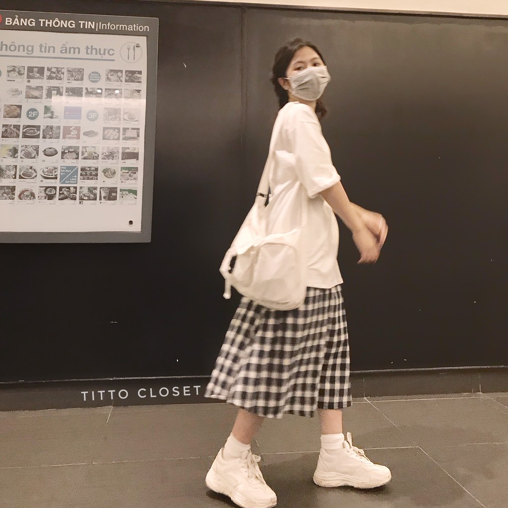 Chân Váy Dài Ulzzang Caro Skirt (Ảnh thật) | BigBuy360 - bigbuy360.vn