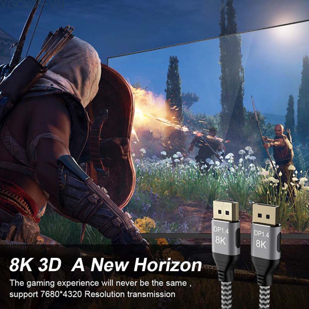 Dây Cáp Màn Hình 8k 60hz Dp1.4 32.4gbps 3d Cho Pc / Laptop / Tv | BigBuy360 - bigbuy360.vn