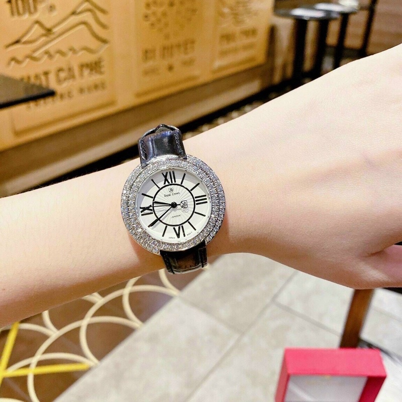 DH viền đá sang chảnh size 4.0mm dây da