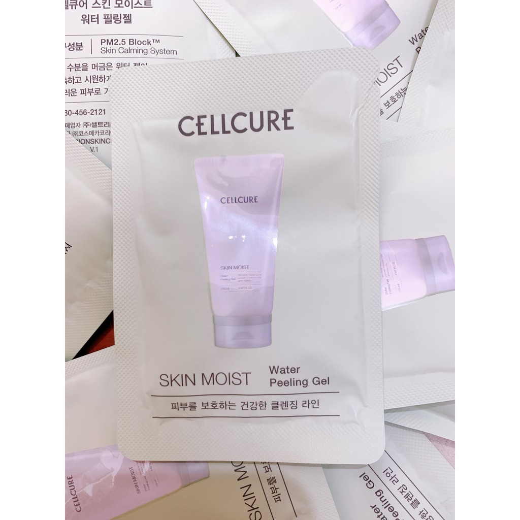 Cellcure Tẩy tế bào chết mịn da White 1000 Brightening Peeling Gel gói dùng thử