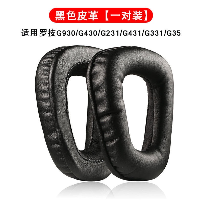 Đệm Xốp Cotton Phối Da Bọc Đầu Tai Nghe Cho Logitech G35 G930 G430 G331 G231 G431